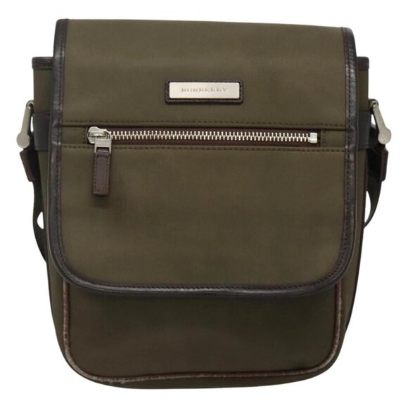 BURBERRY Shoulder Bag Nylon Khaki Auth ti2863 - Picture 2 of 16